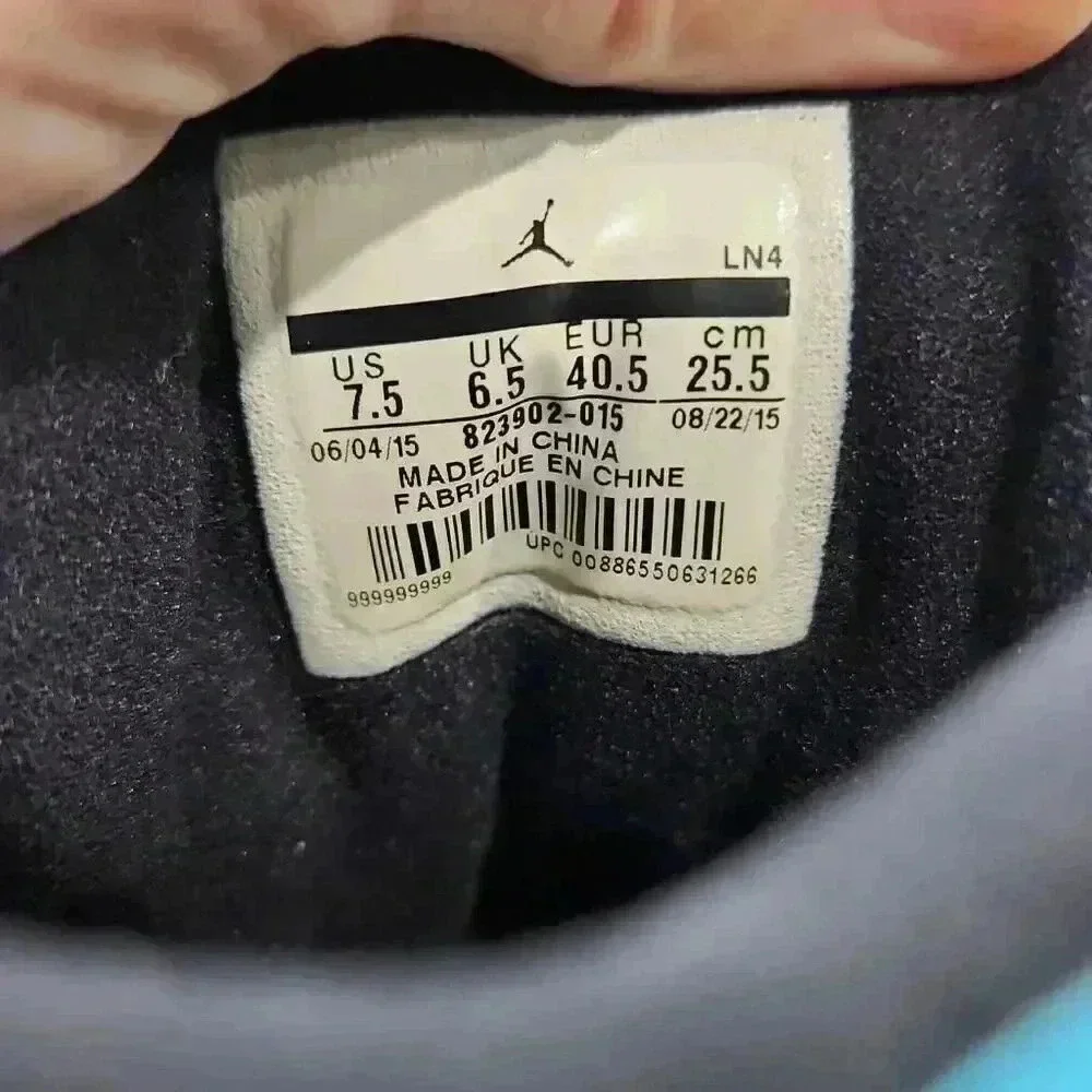 Nike Air Jordan Men's XII CP3 Chris Paul Basketball Shoes Black Blue Size 7.5 - Picture 10 of 10